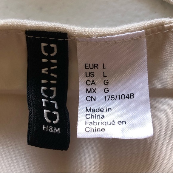 H&M Women Beige Sleeveless Top Vest Size L Office Career Business - Picture 2 of 12